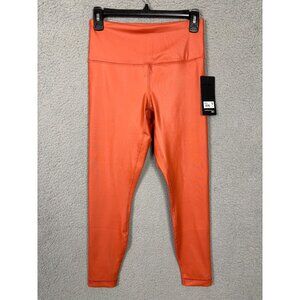 90 Degree By Reflex Women's High Waisted Tummy Control Leggings Orange Small NWT